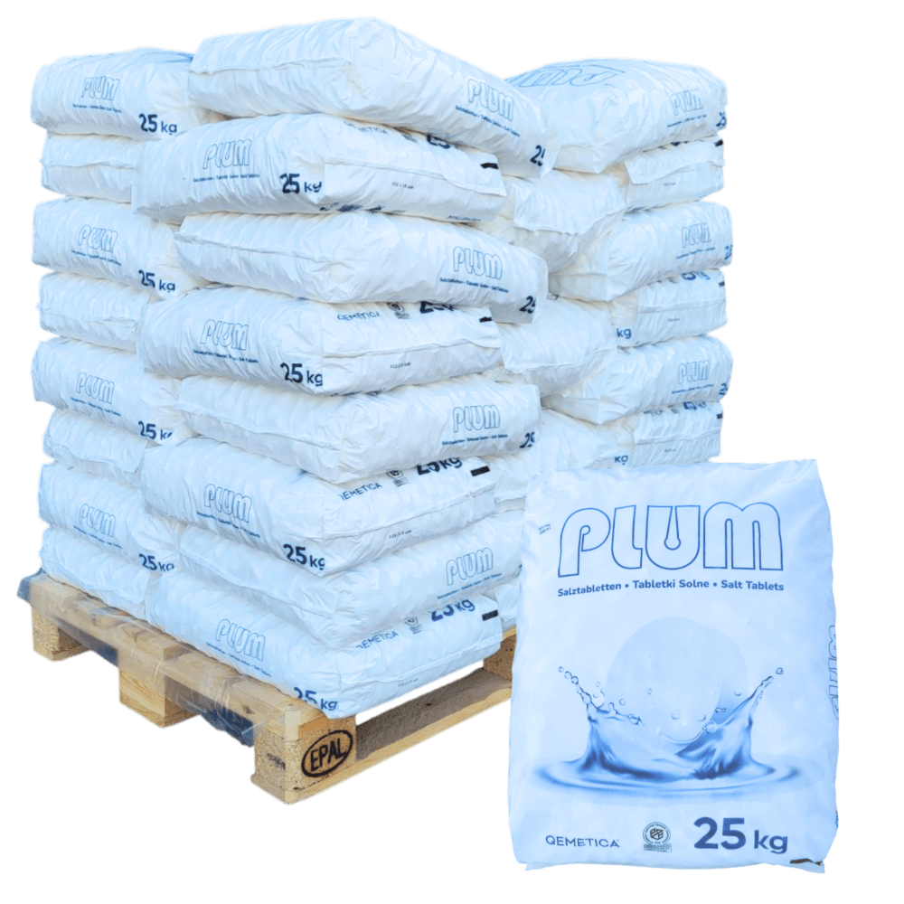 Sól do uzdatniania wody paleta
